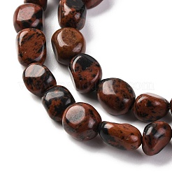 Natural Mahogany Obsidian Beads Strands&nbsp;G-G146-A30-01