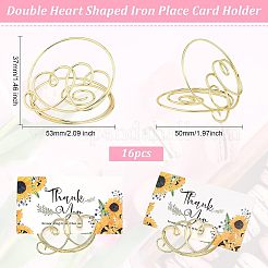 Vortex with Double Heart Shaped Iron Place Card Holder&nbsp;AJEW-WH0248-119