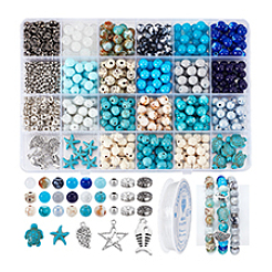 Ocean Theme DIY Bracelets Making Kits&nbsp;DIY-PH0031-41