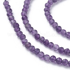 Natural Amethyst Beads Strands&nbsp;X-G-F619-12-3mm