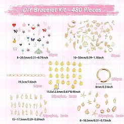 DIY Bracelets Making Kit&nbsp;DIY-GL0007-14