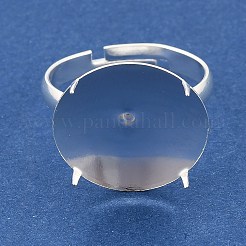 316 Stainless Steel Cuff Ring Components&nbsp;STAS-D375-04S