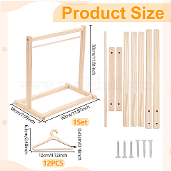 1Bag Wood Doll Clothes Rack&nbsp;DIY-UN0008-75