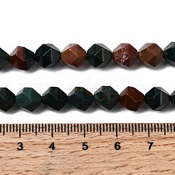 Natural Bloodstone/Heliotrope Beads Strands&nbsp;G-Z119-A16-02