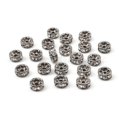 Brass Rhinestone Spacer Beads&nbsp;X-RB-A014-Z8mm-01B-NF