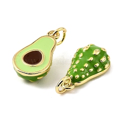 Fruit Brass Enamel Pendants&nbsp;X-KK-M324-04C-G