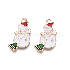 Christmas Alloy Enamel Pendants&nbsp;X-ENAM-Q442-46