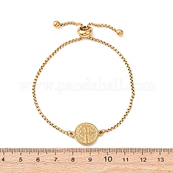 304 Stainless Steel Box Chain Slider Bracelets&nbsp;BJEW-B163-01G