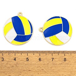 Rack Plating Alloy Enamel Pendants&nbsp;ENAM-R147-13F-G