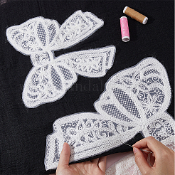 4Pcs 2 Styles Polyester Embroidery Iron on Clothing Patches&nbsp;PATC-GF0001-51A