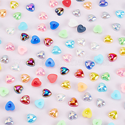 1000Pcs 10 Colors ABS Plastic Imitation Pearl Cabochons&nbsp;PACR-AR0001-03