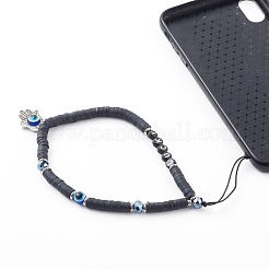 Polymer Clay Heishi Beaded Mobile Straps&nbsp;HJEW-JM00465