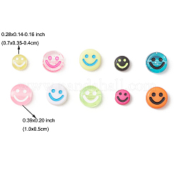 290Pcs Opaque & Transparent Acrylic Beads&nbsp;MACR-FP0001-10