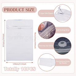 10Pcs BOPP and Aluminized PET and PE Resealable Coffee Zipper Bags with Valve&nbsp;ABAG-TA0001-93A