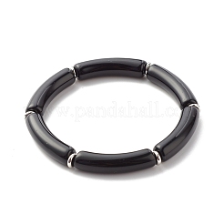 Synthetic Hematite & Polymer Clay Heishi Beads Stretch Bracelets Set&nbsp;BJEW-JB07446