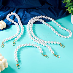 3Pcs 3 Sizes ABS Plastic Imitation Pearl Beaded Bags Chains&nbsp;HJEW-TAC0068