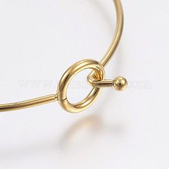 Ion Plating(IP) 304 Stainless Steel Expandable Bangle Making&nbsp;LS-STAS-F148-01G
