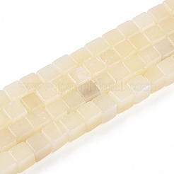 Natural White African Opal Beads Strands&nbsp;G-T140-44B-03