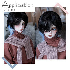 Plastic Doll Hair&nbsp;DIY-WH0591-422B