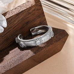 Brass Micro Pave Clear Cubic Zirconia Cuff Rings for Women&nbsp;RJEW-Q009-11P