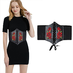 1Pc PU Leather Wide Elastic Corset Belts&nbsp;AJEW-WR0002-01B