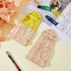 Rubber Wood Carved Onlay Applique&nbsp;LS-AJEW-WH0248-463