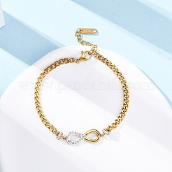 304 Stainless Steel Infinity Link Bracelets&nbsp;BJEW-Z099-03G