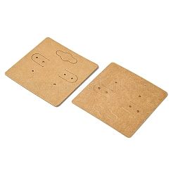 Kraft Paper Earring Display Cards with Hanging Hole&nbsp;EDIS-YW0001-04