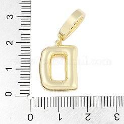 Brass Micro Pave Clear Cubic Zirconia Pendants&nbsp;KK-M289-01D-G