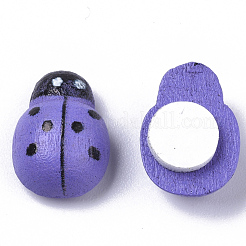 Spray Painted Maple Wood Cabochons&nbsp;WOOD-E018-11A-M