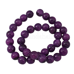 Natural Yellow Jade Beads Strands&nbsp;JBR10mm-11