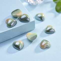 Opaque Glass Cabochons&nbsp;GGLA-S038-08D-10x10
