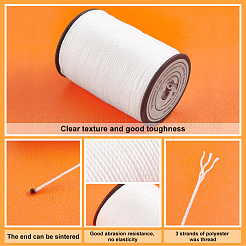 1Roll Round Waxed Polyester Thread String&nbsp;YC-PH0002-37B