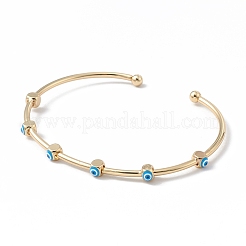 Brass Cuff Bangles&nbsp;BJEW-A134-02G-02