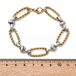 304 Stainless Steel Oval Link Chain Bracelets for Women&nbsp;BJEW-D377-01D
