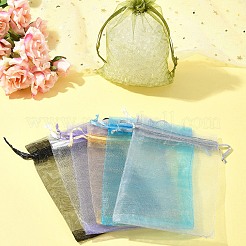 50Pcs Organza Bags Jewellery Storage Pouches Wedding Favour Party Mesh Drawstring Gift&nbsp;OP-FS0001-05F