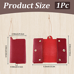 1Pc Imitation Leather Pocket Tissue Holder&nbsp;AJEW-CL0003-19B
