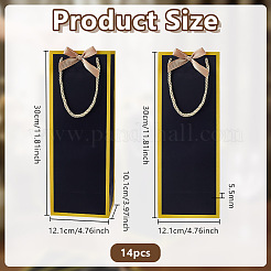14Pcs Paper Wine Gift Packing Tote Bags&nbsp;ABAG-PH0001-95A
