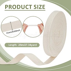 25M Cotton Herringbone Ribbon&nbsp;OCOR-BC0009-09