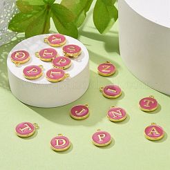 Golden Plated Alloy Enamel Charms&nbsp;ENAM-S118-08-M