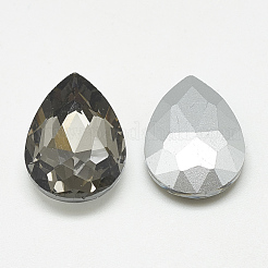 Pointed Back Glass Rhinestone Cabochons&nbsp;RGLA-T081-7x10mm-03