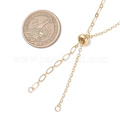 Brass Mixed Chain Slider Necklace Making&nbsp;AJEW-JB01563-01