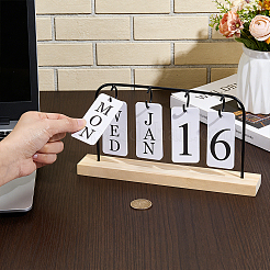 Iron Desktop Calendar Holder Rack&nbsp;AJEW-WH0752-486EB