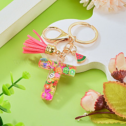 Fruit Series Letter Resin Keychains&nbsp;KEYC-TAC0033-02T
