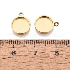 304 Stainless Steel Pendant Cabochon Component&nbsp;STAS-Q113-26B-G