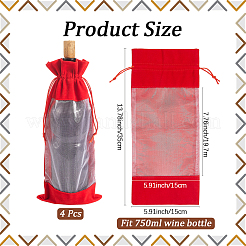 Velvet Wine Bottle Packing Pouches&nbsp;ABAG-WH20013-11D