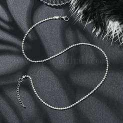 Crystal Rhinestone Tennis Necklace&nbsp;NJEW-JN04452