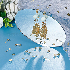 304 Stainless Steel Ball Stud Earring Findings&nbsp;STAS-UN0001-74G-01