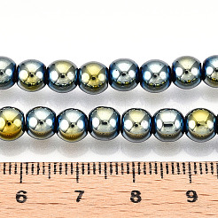 Electroplate Glass Beads Strands&nbsp;EGLA-T02-6mm-13A