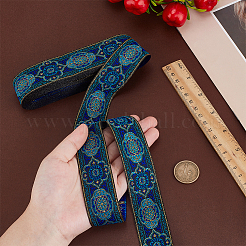 Ethnic Style Embroidery Polyester Ribbons&nbsp;OCOR-WH0066-07A